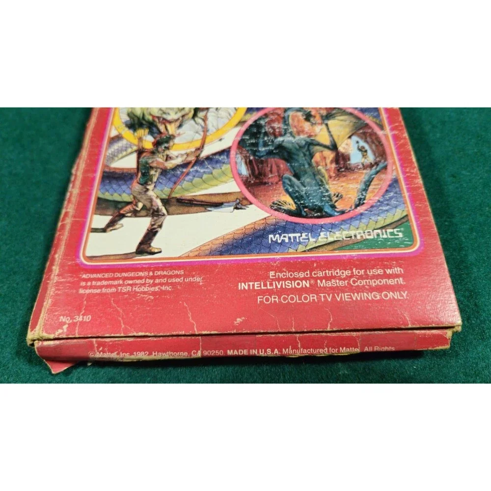 VTG Mattel Intellivision Advanced Dungeons Dragons 1982 TSR game cartridge